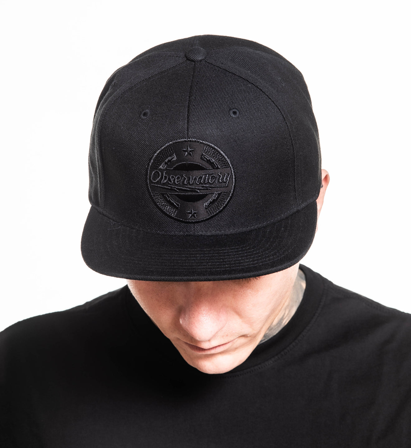 OBS CIRCLE LOGO FLAT BRIM HAT