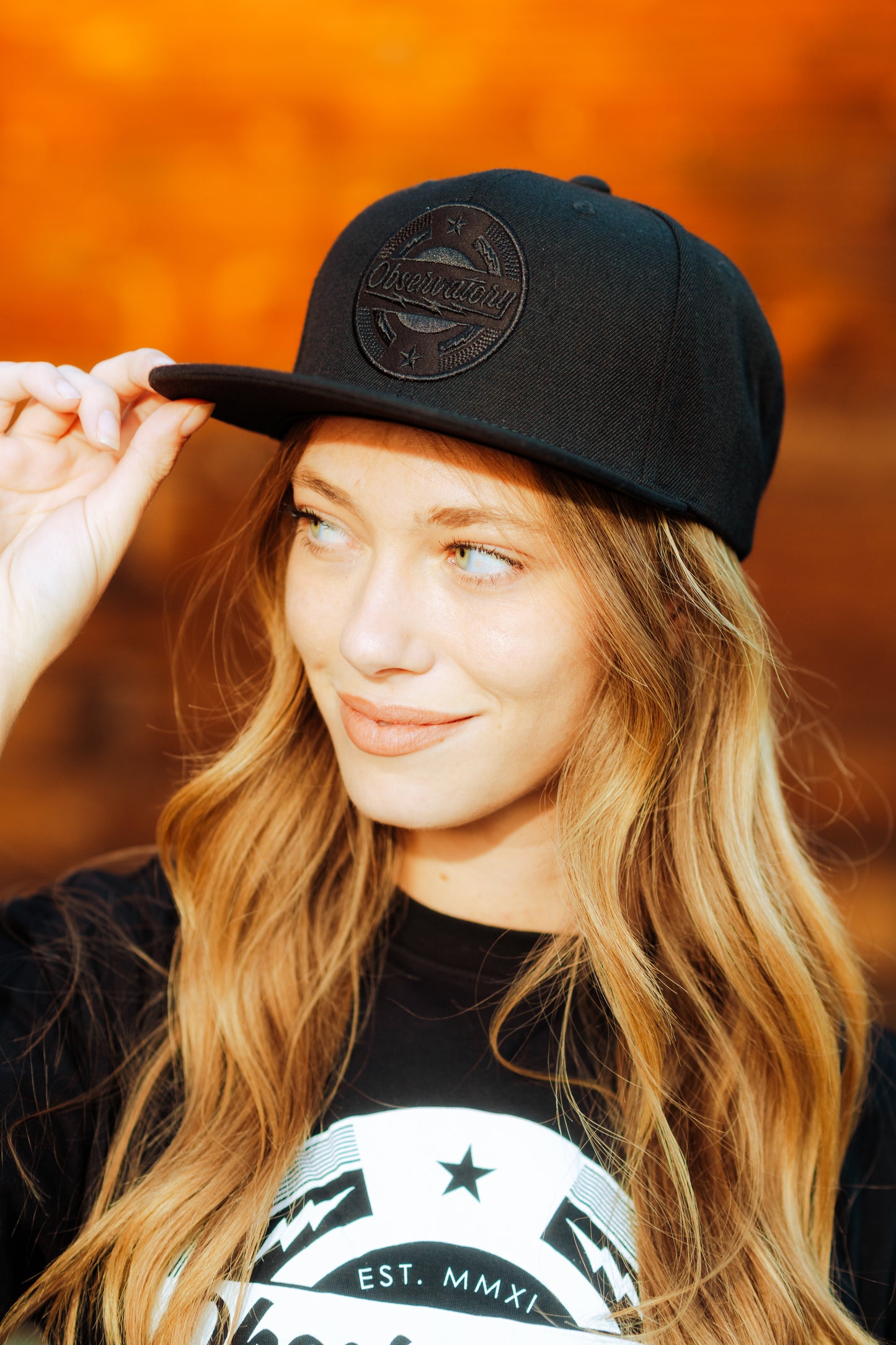 OBS CIRCLE LOGO FLAT BRIM HAT